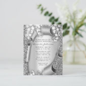 Vrijgezellenfeest geboortedag SWEET 16e grijs 3D g Kaart (Staand voorkant)