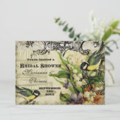 Vrijgezellenfeest, geel zangvarken kaart (Staand voorkant)