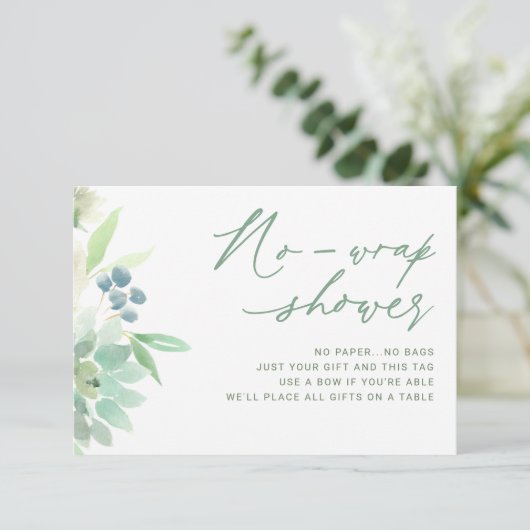 Vrijgezellenfeest Geen Wrap Gift Label Sappige Cac RSVP Kaartje (Staand voorkant)