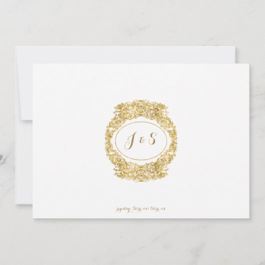 Vrijgezellenfeest gegraveerd bloemenacanthusbladgo kaart (Achterkant)