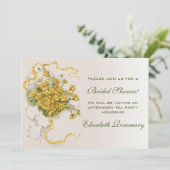  Vrijgezellenfeest  Gele Bloem Kaart (Staand voorkant)