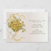  Vrijgezellenfeest  Gele Bloem Kaart (Achterkant)