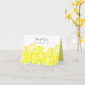 Vrijgezellenfeest Gele Tulpen Dank u Kaart (Gele Bloem)
