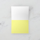 Vrijgezellenfeest Gele Tulpen Dank u Kaart (Binnen)