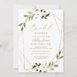 Vrijgezellenfeest geometrische groen wijnstokken W Kaart