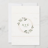 Vrijgezellenfeest geometrische groen wijnstokken W Kaart (Achterkant)