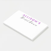 Vrijgezellenfeest gepersonaliseerde gunst post-it® notes (Schuin)