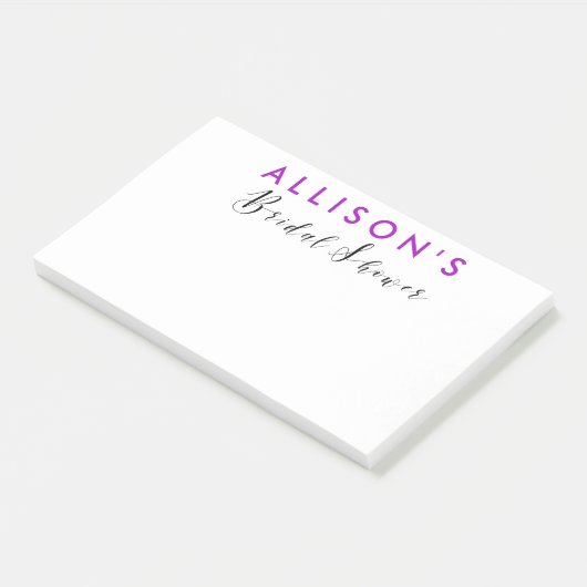 Vrijgezellenfeest gepersonaliseerde gunst post-it® notes (Schuin)