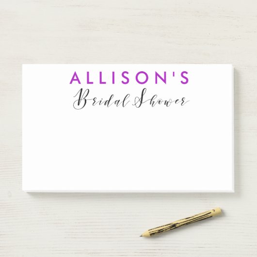 Vrijgezellenfeest gepersonaliseerde gunst post-it® notes (Op bureau)