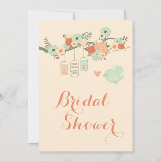 Vrijgezellenfeest gepersonaliseerde Mason Jars Flo Kaart (Voorkant)