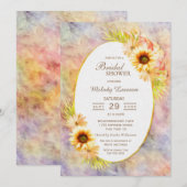 Vrijgezellenfeest Gepilleerde Floral Kaart (Voorkant / Achterkant)