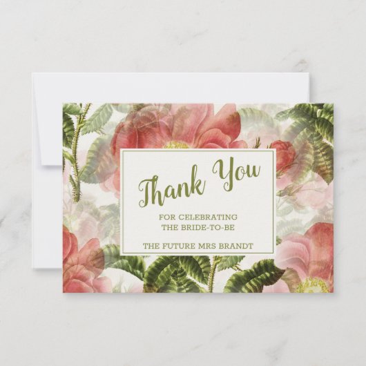  Vrijgezellenfeest, geverfd Bedankkaart (Voorkant)