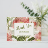 Vrijgezellenfeest, geverfd Bedankkaart (Staand voorkant)