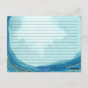 Vrijgezellenfeest Gezinskaart blauw geodegeagate k Briefkaart