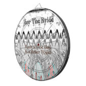 Vrijgezellenfeest Gift Art Print Dartbord (Voorkant Rechts)