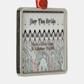 Vrijgezellenfeest Gift Art Print Metalen Ornament (Rechts)