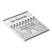 Vrijgezellenfeest Gift Art Print Notitieblok (Schuin)