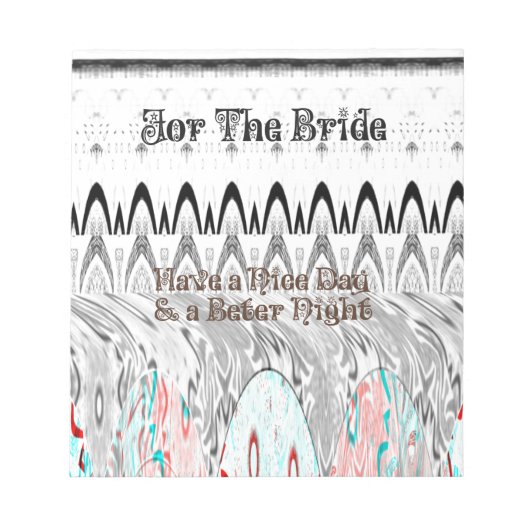 Vrijgezellenfeest Gift Art Print Notitieblok (Voorkant)