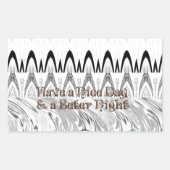 Vrijgezellenfeest Gift Art Print Rechthoekige Sticker (Voorkant)