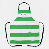 Vrijgezellenfeest Gift Personalized Schort Green S (Voorkant)