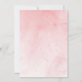 Vrijgezellenfeest Girly Waterverf Roos Floral Kaart (Achterkant)