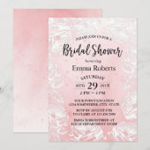 Vrijgezellenfeest Girly Waterverf Roos Floral Kaart (Voorkant / Achterkant)