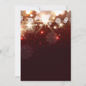 Vrijgezellenfeest - Glamor Gold Glitter Sparkles Kaart (Achterkant)