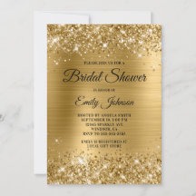 Vrijgezellenfeest Glittery Gold Foil Fancy Script
