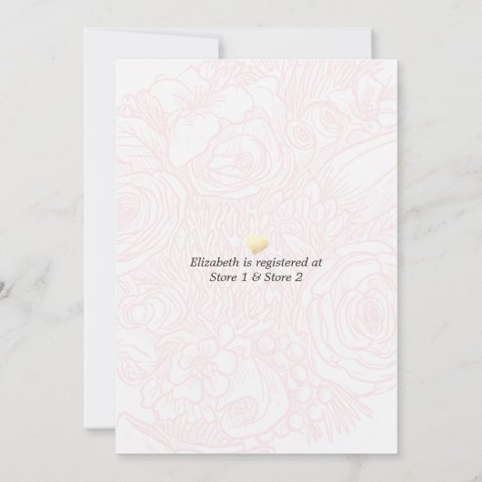 Vrijgezellenfeest Gold Foil Pineappel Pink Couple Kaart (Achterkant)