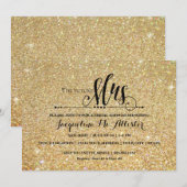 Vrijgezellenfeest Gold Glitter Future Mrs Modern F Kaart (Voorkant / Achterkant)
