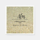 Vrijgezellenfeest Gold Glitter Future Mrs Modern F Servetten (Voorkant)