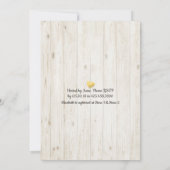 Vrijgezellenfeest Golden Pineapple Couple Rustic W Kaart (Achterkant)