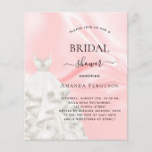 Vrijgezellenfeest goot roze jurk flyer (Voorkant)