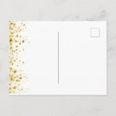 vrijgezellenfeest | Goud en Paarse Kaart (Achterkant)