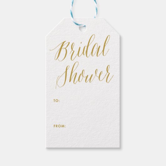 Vrijgezellenfeest | Goud Modern Calligrafie Gift L Cadeaulabel (Voorkant)