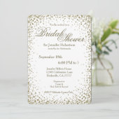 Vrijgezellenfeest | GoudConfetti Kaart (Staand voorkant)