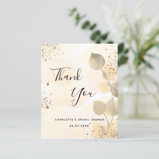 Vrijgezellenfeest gouden eucalyptus (Staand voorkant)