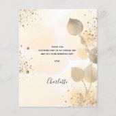 Vrijgezellenfeest gouden eucalyptus (Achterkant)