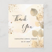 Vrijgezellenfeest gouden eucalyptus (Voorkant)