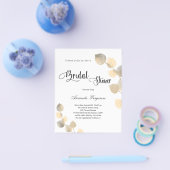 Vrijgezellenfeest gouden eucalyptus - begrotingsui flyer (Enkel)