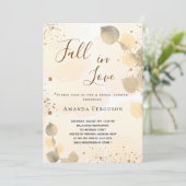 Vrijgezellenfeest gouden eucalyptus glitter herfst kaart (Staand voorkant)