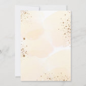 Vrijgezellenfeest gouden eucalyptus glitter herfst kaart (Achterkant)