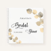 Vrijgezellenfeest gouden eucalyptus notitieboek (Voorkant)