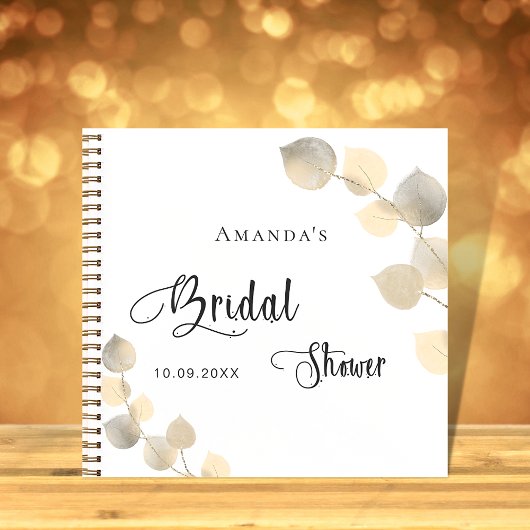 Vrijgezellenfeest gouden eucalyptus notitieboek