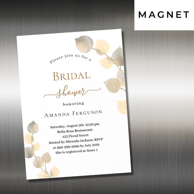 Vrijgezellenfeest gouden eucalyptus sprigs luxe (Creator heeft geüpload)