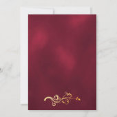 Vrijgezellenfeest goudgoudkleurig goudhoudend eleg kaart (Achterkant)