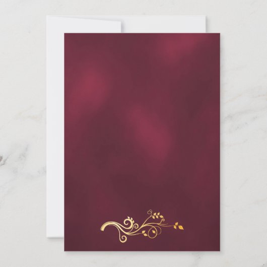 Vrijgezellenfeest goudgoudkleurig goudhoudend eleg kaart (Achterkant)