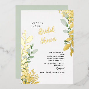 Vrijgezellenfeest goudolie Waterverf olievlek Folie Uitnodiging