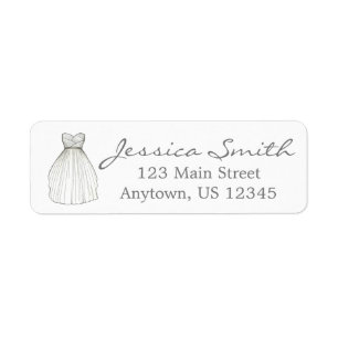 Vrijgezellenfeest Gown Bride Wedding Dress Labels