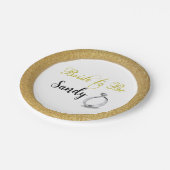 Vrijgezellenfeest grafische kaart te gebruiken papieren bordje (Gekanteld)